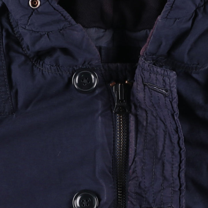 Ralph Lauren DENIM and SUPPLY Men's Padded Parka Puffer Jacket (Size L) cotton navy blue type Vintage Second Hand