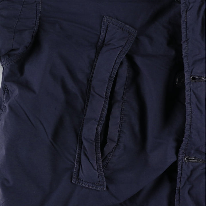 Ralph Lauren DENIM and SUPPLY Men's Padded Parka Puffer Jacket (Size L) cotton navy blue type Vintage Second Hand