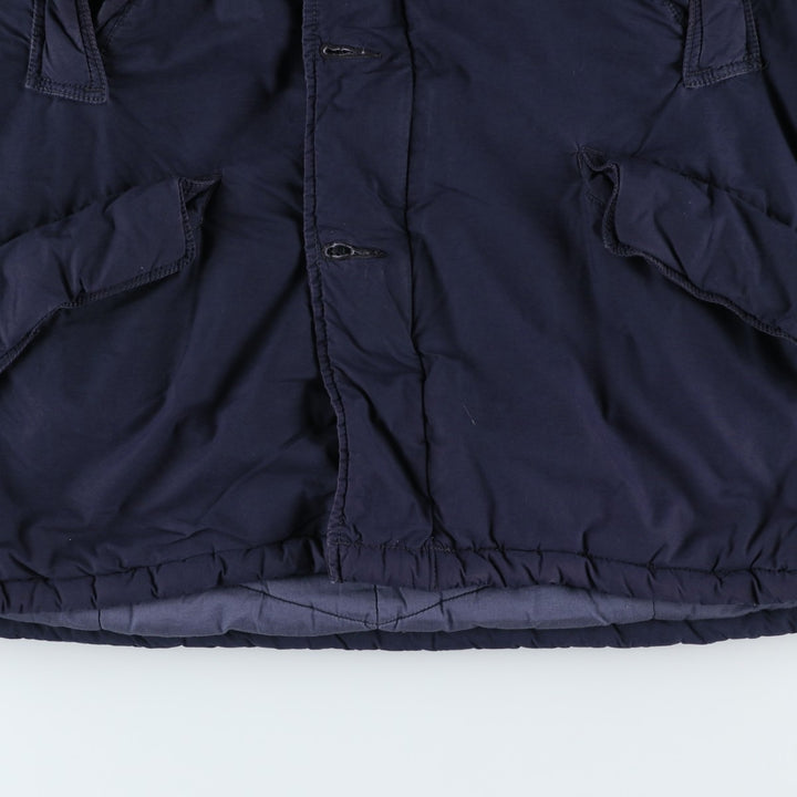 Ralph Lauren DENIM and SUPPLY Men's Padded Parka Puffer Jacket (Size L) cotton navy blue type Vintage Second Hand