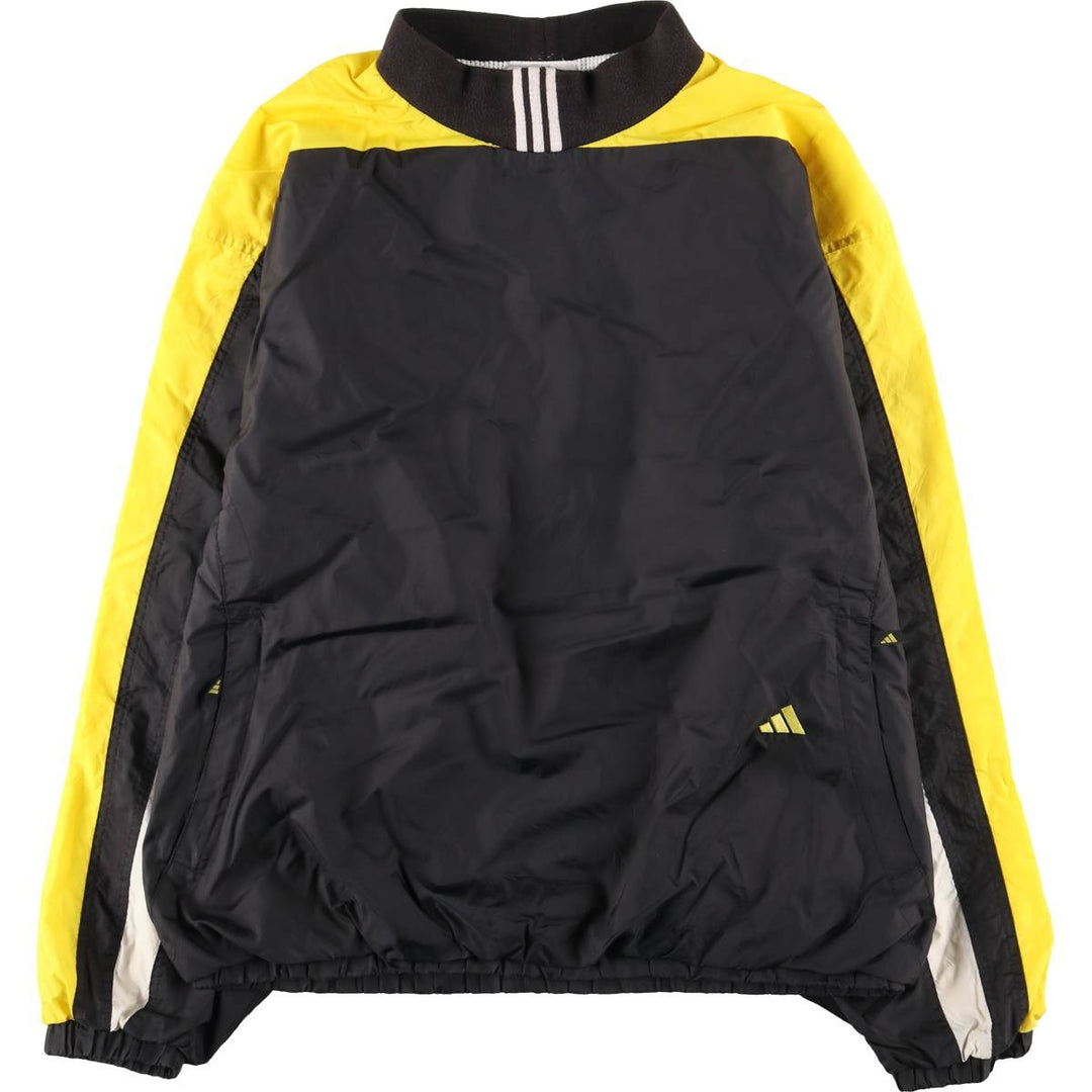 90s-00'S Adidas high-neck nylon pullover, men's XL Nylon yellow type Vintage Second Hand