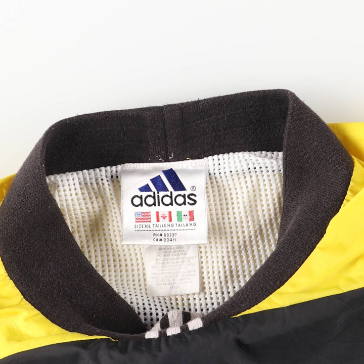 90s-00'S Adidas high-neck nylon pullover, men's XL Nylon yellow type Vintage Second Hand