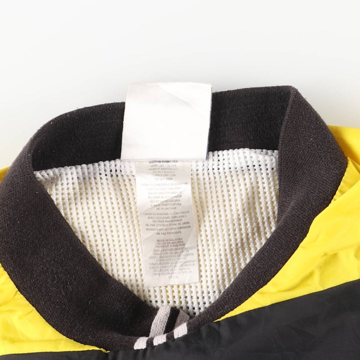 90s-00'S Adidas high-neck nylon pullover, men's XL Nylon yellow type Vintage Second Hand
