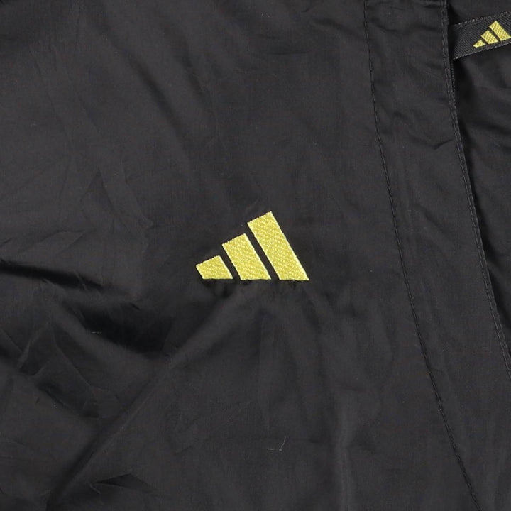 90s-00'S Adidas high-neck nylon pullover, men's XL Nylon yellow type Vintage Second Hand