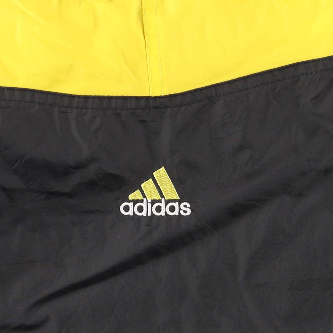90s-00'S Adidas high-neck nylon pullover, men's XL Nylon yellow type Vintage Second Hand