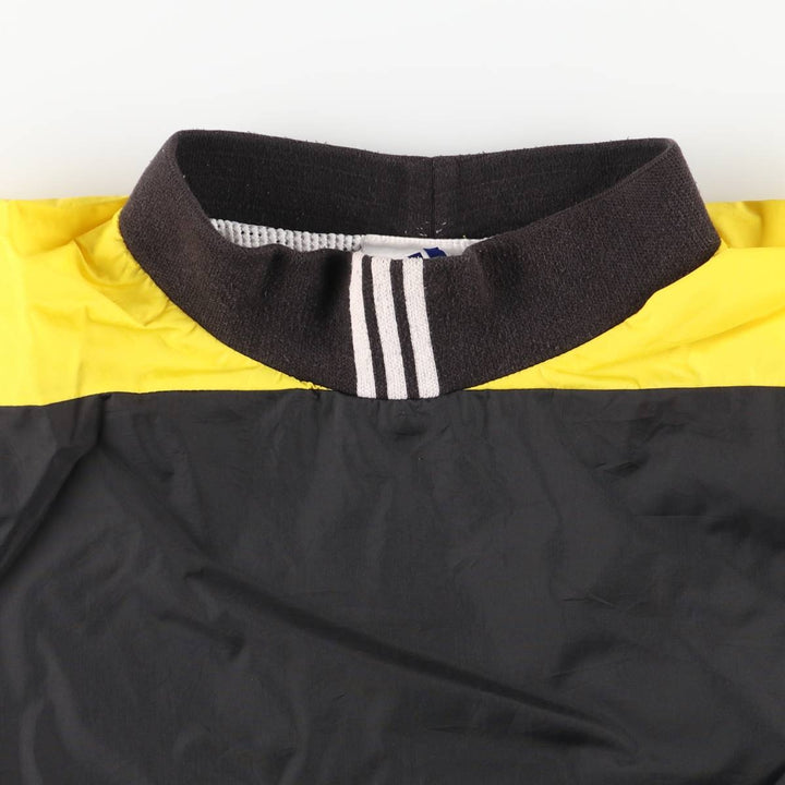 90s-00'S Adidas high-neck nylon pullover, men's XL Nylon yellow type Vintage Second Hand