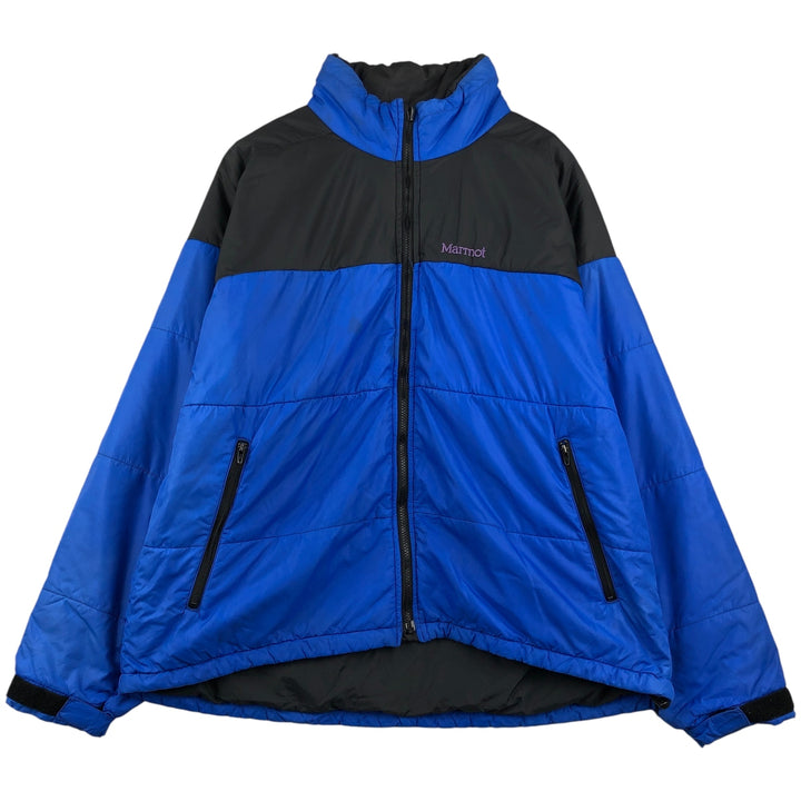 90'S Vintage Marmot Padded Puffer Jacket, Men's XL Nylon blue type Vintage Second Hand