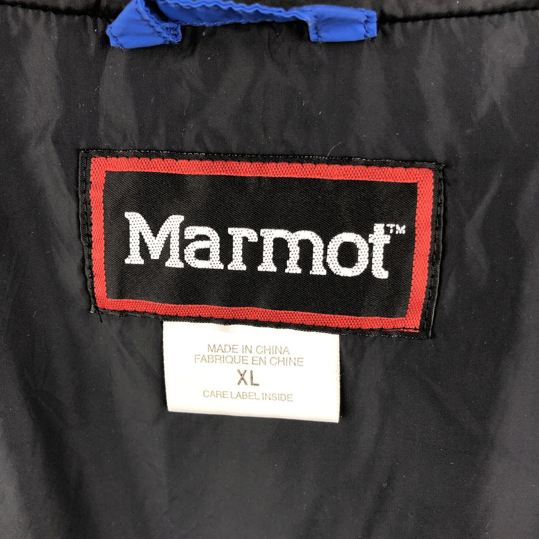 90'S Vintage Marmot Padded Puffer Jacket, Men's XL Nylon blue type Vintage Second Hand