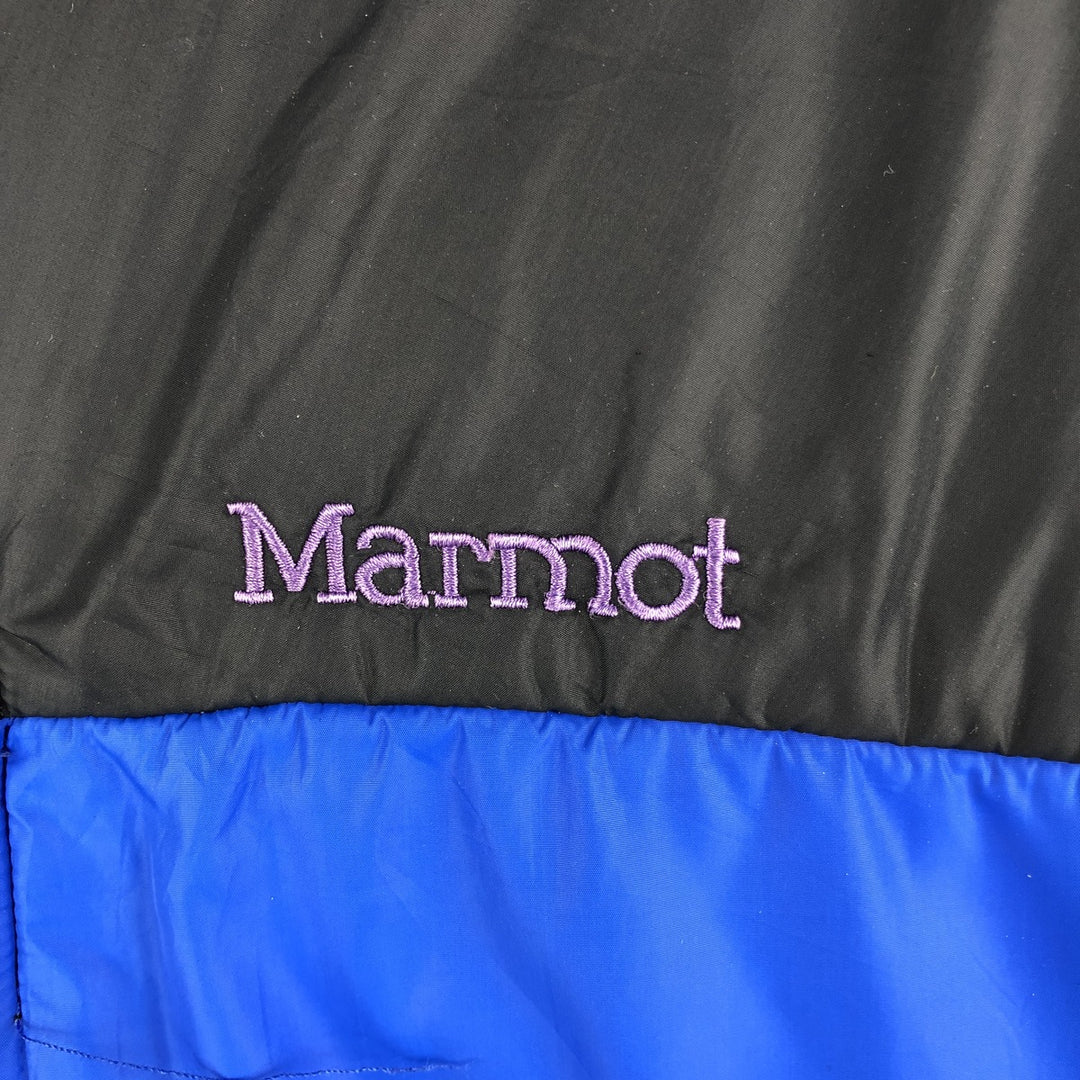 90'S Vintage Marmot Padded Puffer Jacket, Men's XL Nylon blue type Vintage Second Hand