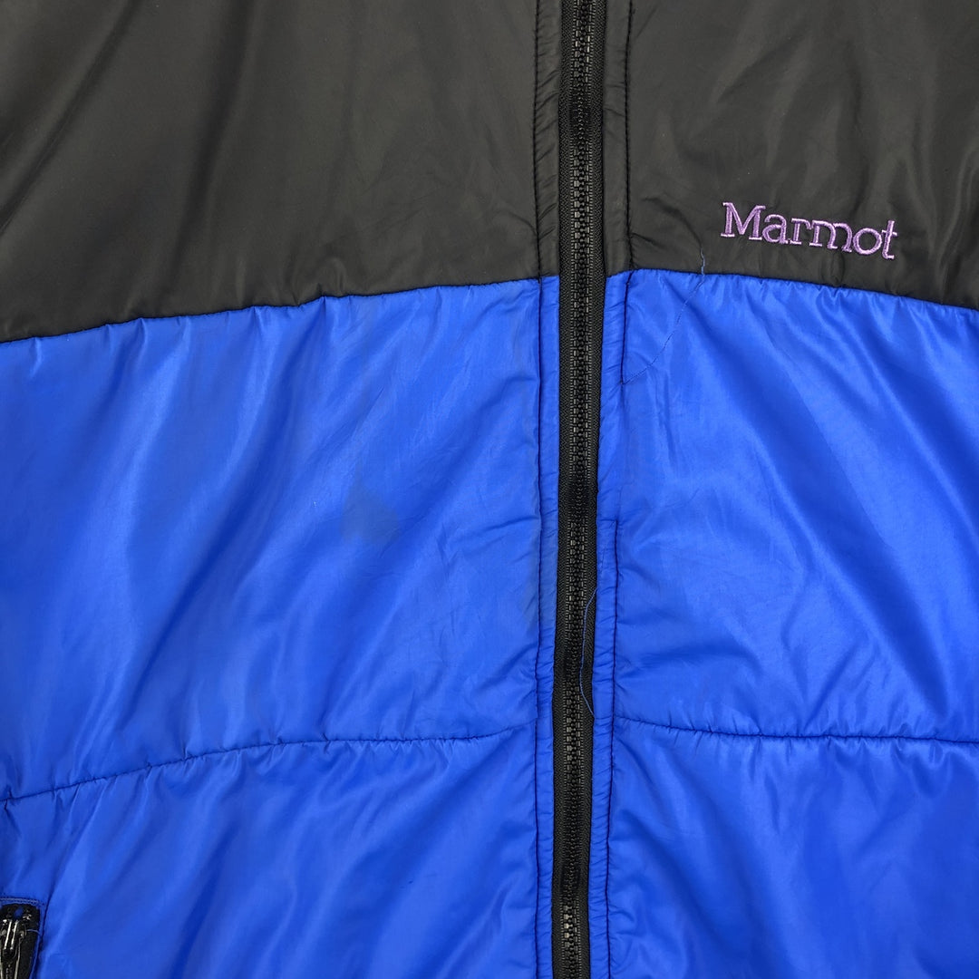 90'S Vintage Marmot Padded Puffer Jacket, Men's XL Nylon blue type Vintage Second Hand