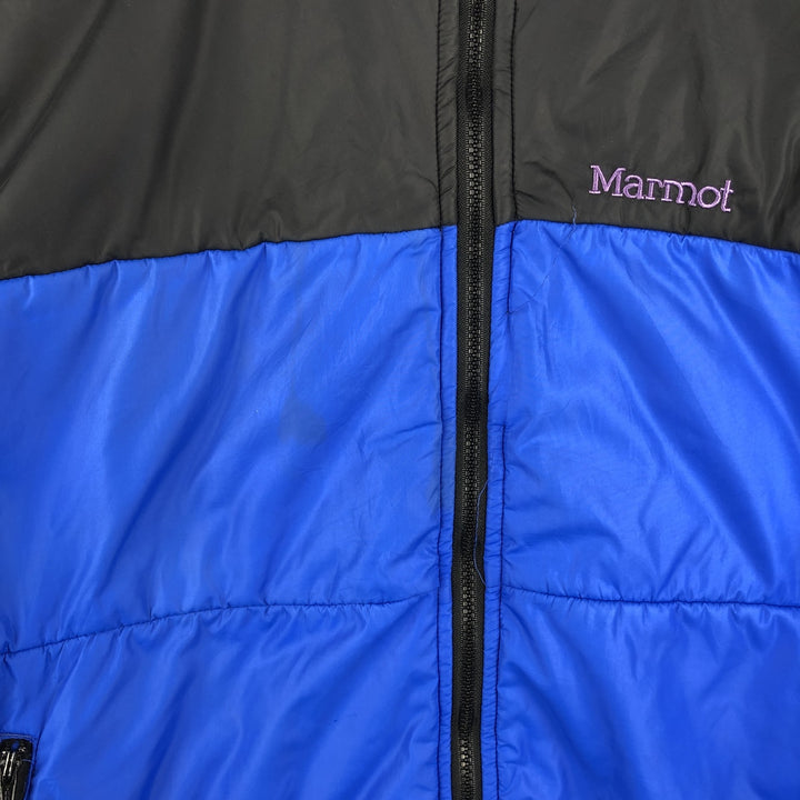 90'S Vintage Marmot Padded Puffer Jacket, Men's XL Nylon blue type Vintage Second Hand