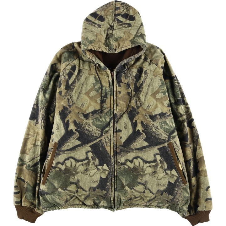 IDEAL Realtree Camo Cotton Parka, Made in USA, Men's XXL, Vintage cotton Khaki type Vintage Second Hand