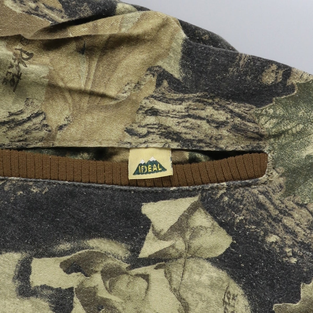 IDEAL Realtree Camo Cotton Parka, Made in USA, Men's XXL, Vintage cotton Khaki type Vintage Second Hand