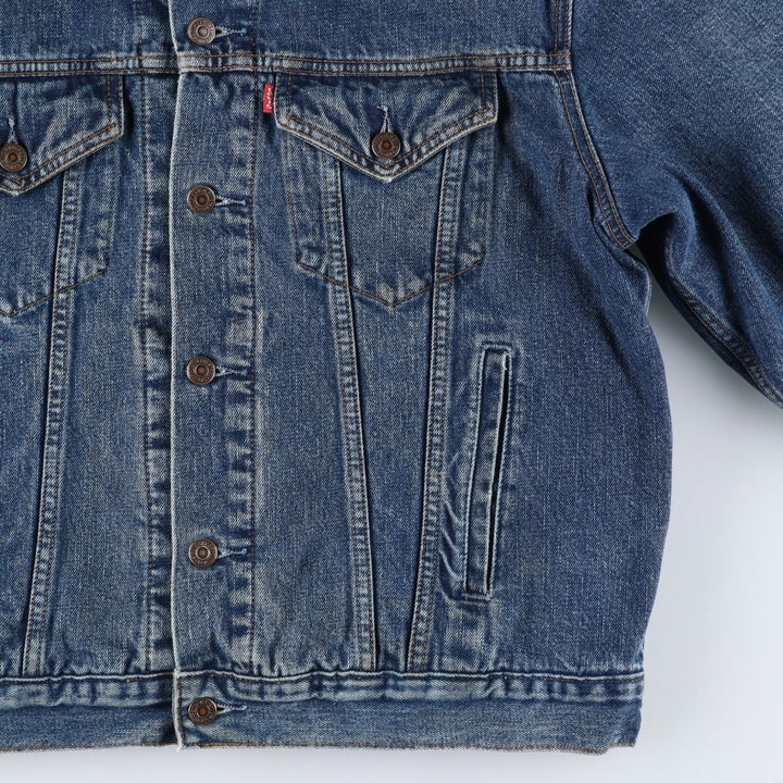90'S Levi's 71550-0403 Denim Jacket, Men's XL, Vintage cotton blue type Vintage Second Hand