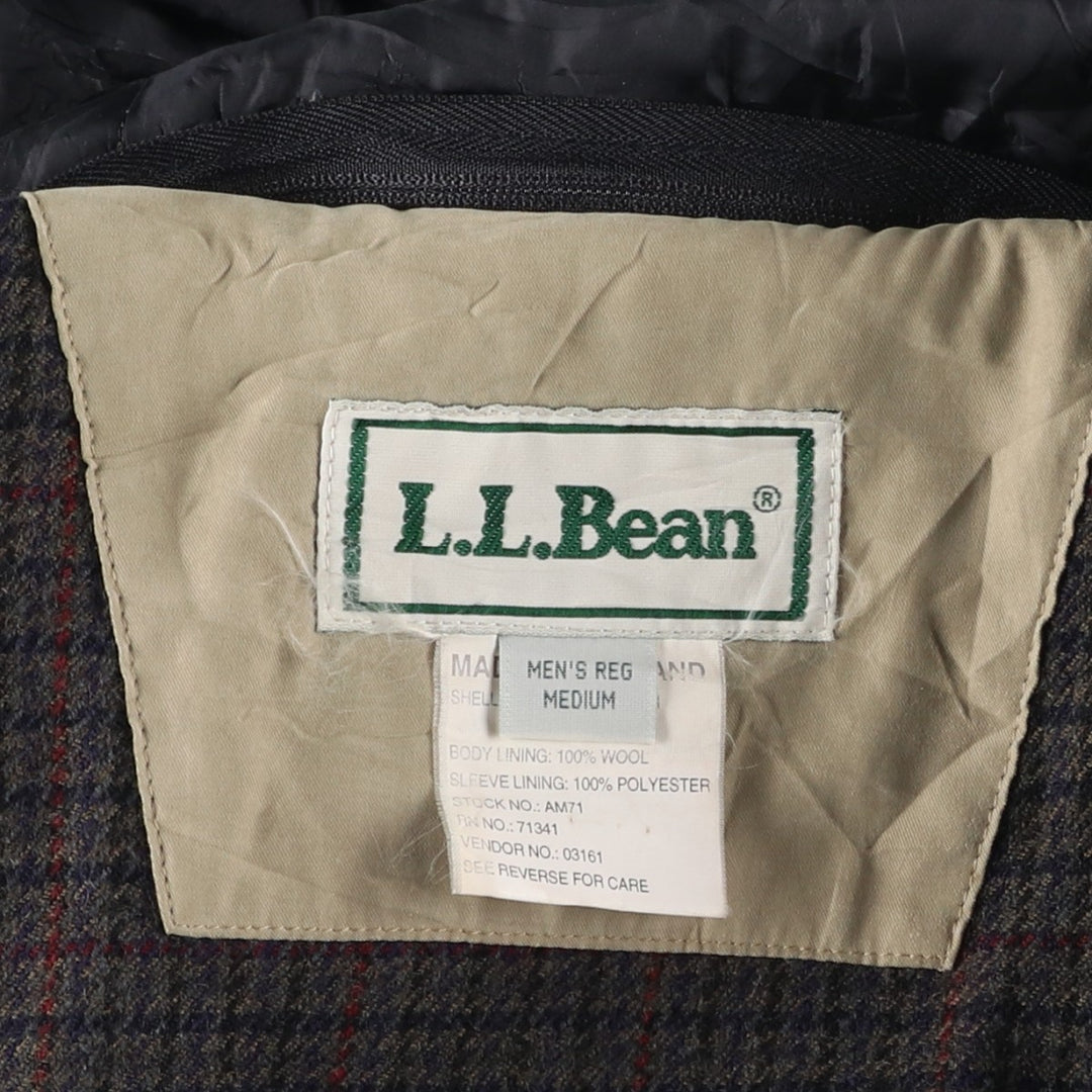 Vintage 70s-80'S LLBean Goose Down Jacket, Men's Size Medium polyester Beige type Vintage Second Hand