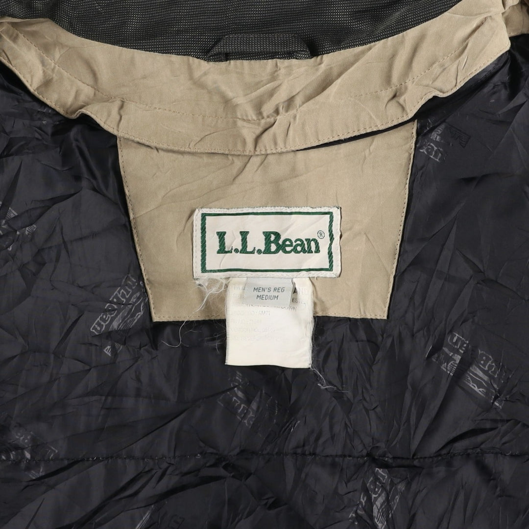 Vintage 70s-80'S LLBean Goose Down Jacket, Men's Size Medium polyester Beige type Vintage Second Hand