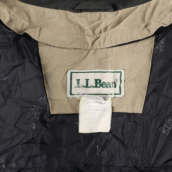 Vintage 70s-80'S LLBean Goose Down Jacket, Men's Size Medium polyester Beige type Vintage Second Hand