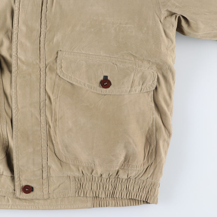 Vintage 70s-80'S LLBean Goose Down Jacket, Men's Size Medium polyester Beige type Vintage Second Hand