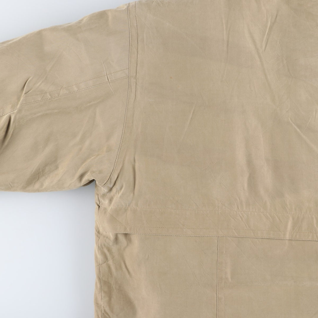 Vintage 70s-80'S LLBean Goose Down Jacket, Men's Size Medium polyester Beige type Vintage Second Hand
