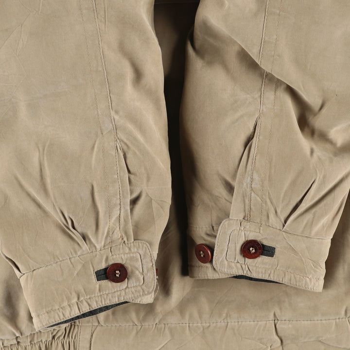 Vintage 70s-80'S LLBean Goose Down Jacket, Men's Size Medium polyester Beige type Vintage Second Hand