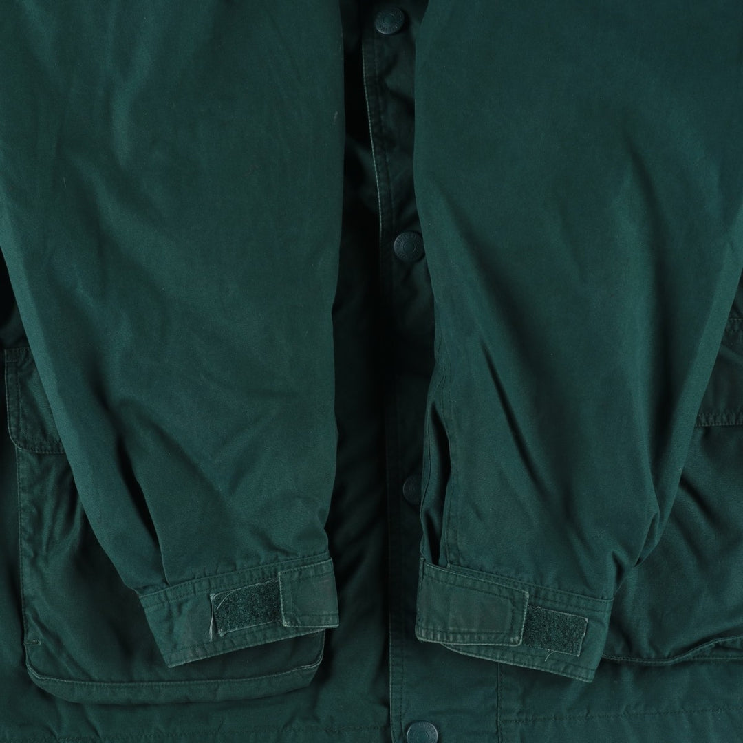 Eddie Bauer Mountain Parka Shell Jacket, Men's Size L polyester green type Vintage Second Hand