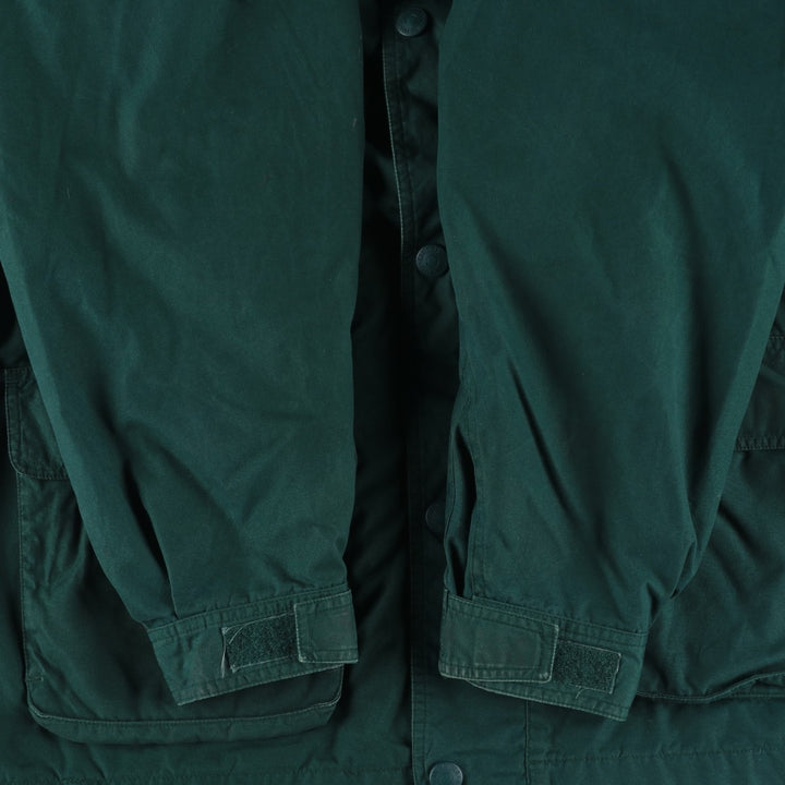 Eddie Bauer Mountain Parka Shell Jacket, Men's Size L polyester green type Vintage Second Hand