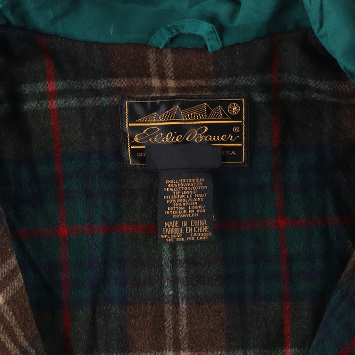 80s-90'S Eddie Bauer Black Tag Mountain Jacket Shell Jacket Men's L Size Vintage polyester green type Vintage Second Hand