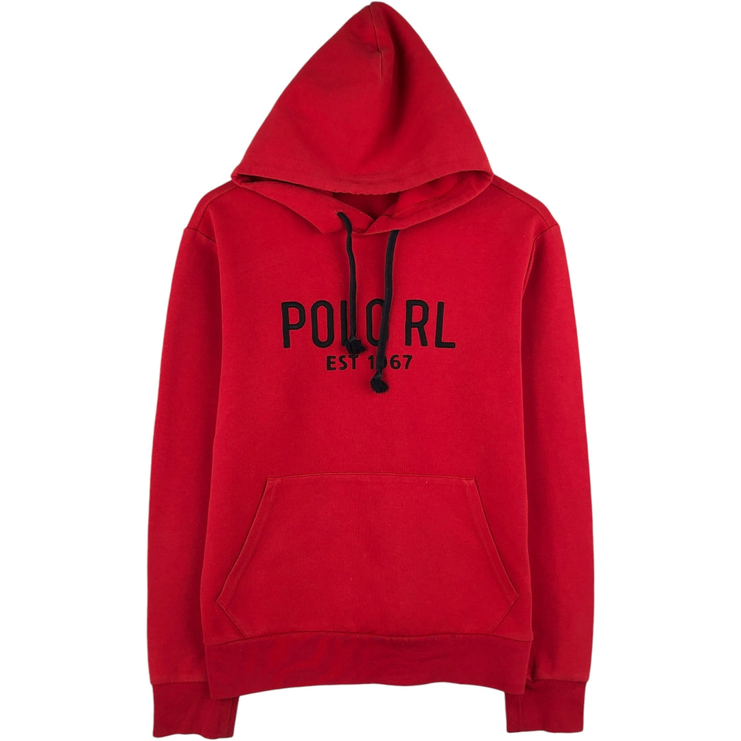 Ralph Lauren POLO RALPH LAUREN Sweatshirt pullover hoodie, men's size M unclear red type Vintage Second Hand