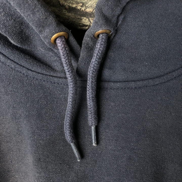 Carhartt ORIGINAL FIT sweatshirt pullover hoodie, men's XL size cotton navy blue type Vintage Second Hand
