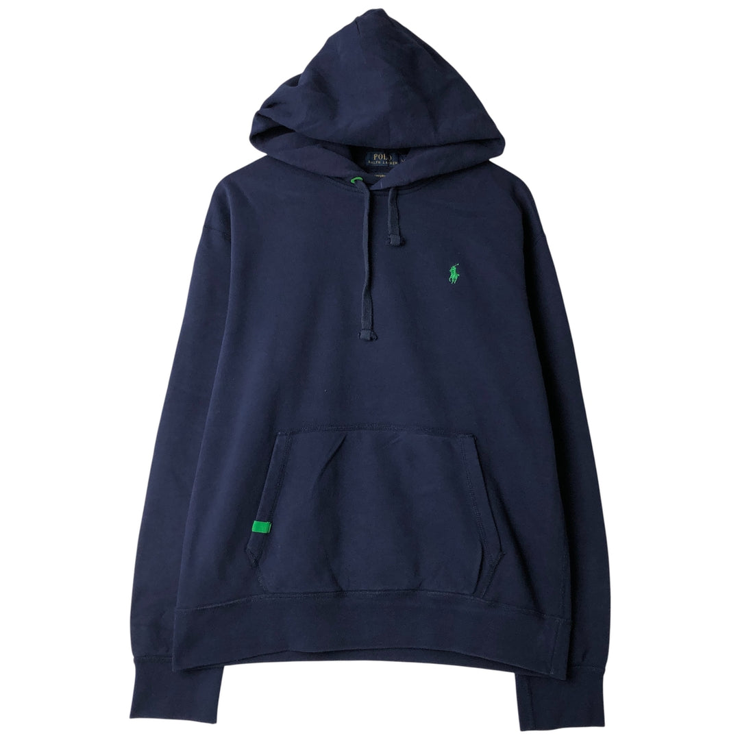 Ralph Lauren POLO RALPH LAUREN PERFORMANCE pullover sweatshirt, men's size L cotton navy blue type Vintage Second Hand
