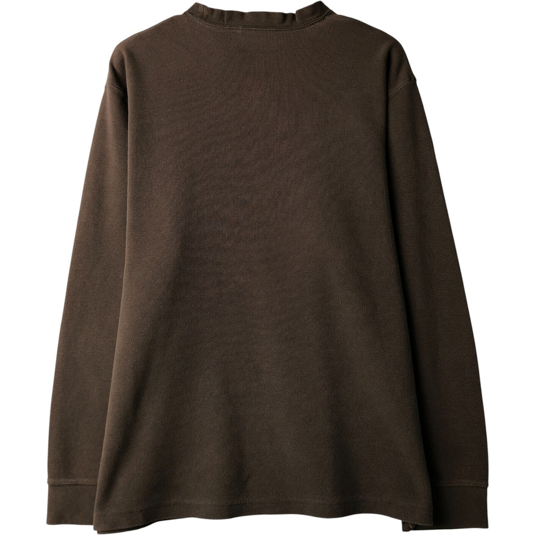 90s-00'S Timberland Thermal Long T-Shirt, Men's Size L unclear Khaki type Vintage Second Hand