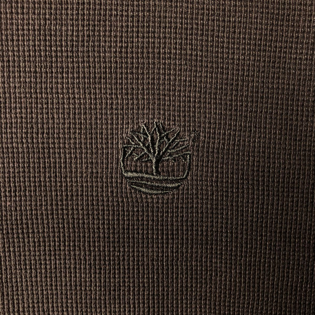 90s-00'S Timberland Thermal Long T-Shirt, Men's Size L unclear Khaki type Vintage Second Hand