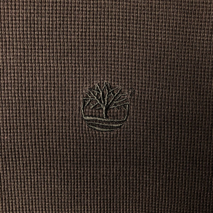 90s-00'S Timberland Thermal Long T-Shirt, Men's Size L unclear Khaki type Vintage Second Hand
