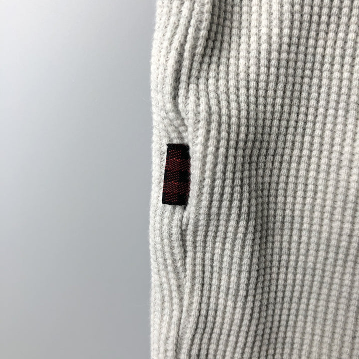 2000'S WOOLRICH Woolrich Henley Neck Thermal Long T-Shirt, Waffle, Men's XL cotton white type Vintage Second Hand