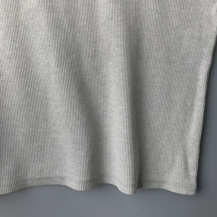 2000'S WOOLRICH Woolrich Henley Neck Thermal Long T-Shirt, Waffle, Men's XL cotton white type Vintage Second Hand