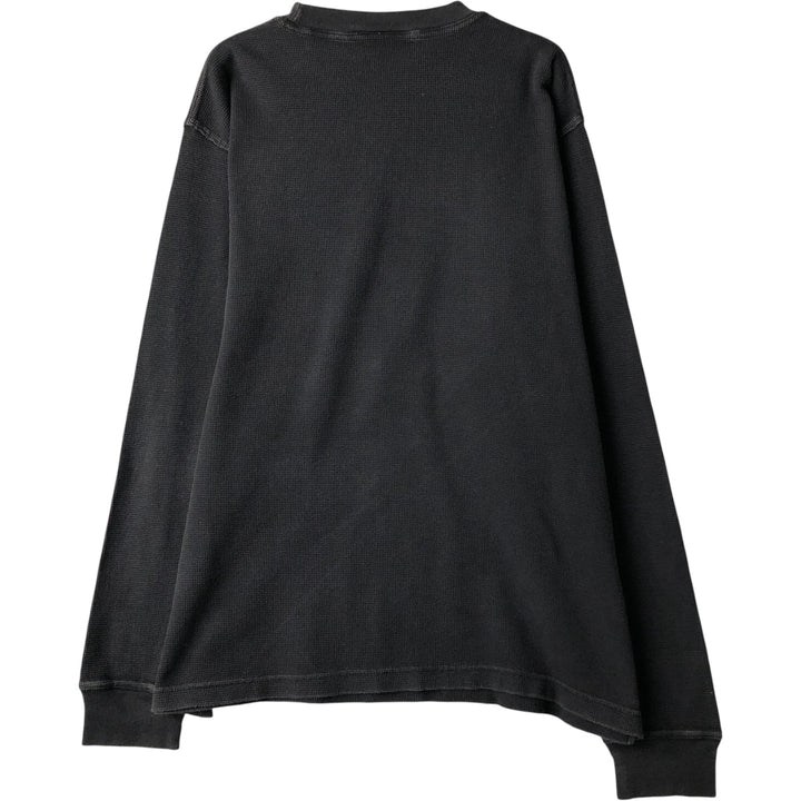 Timberland Thermal Long T-Shirt, Men's Size Medium cotton black type Vintage Second Hand