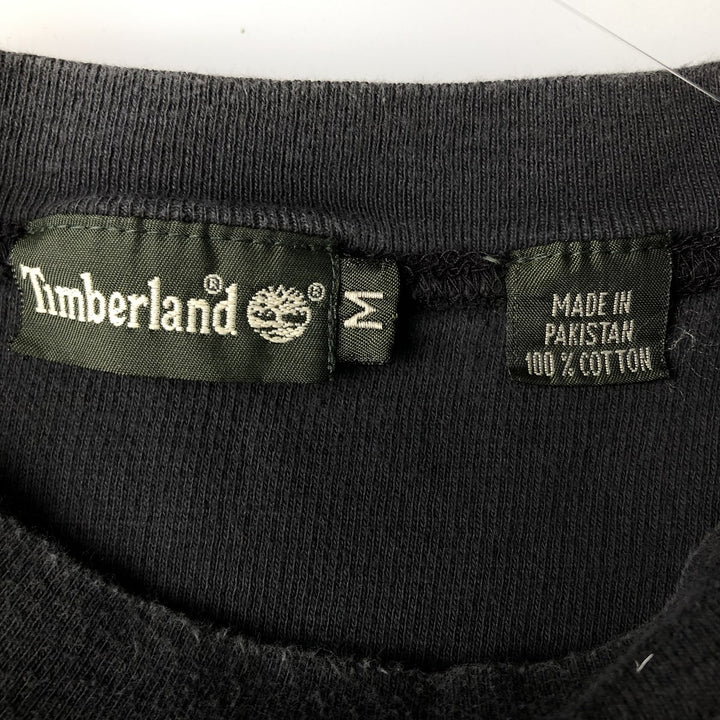 Timberland Thermal Long T-Shirt, Men's Size Medium cotton black type Vintage Second Hand