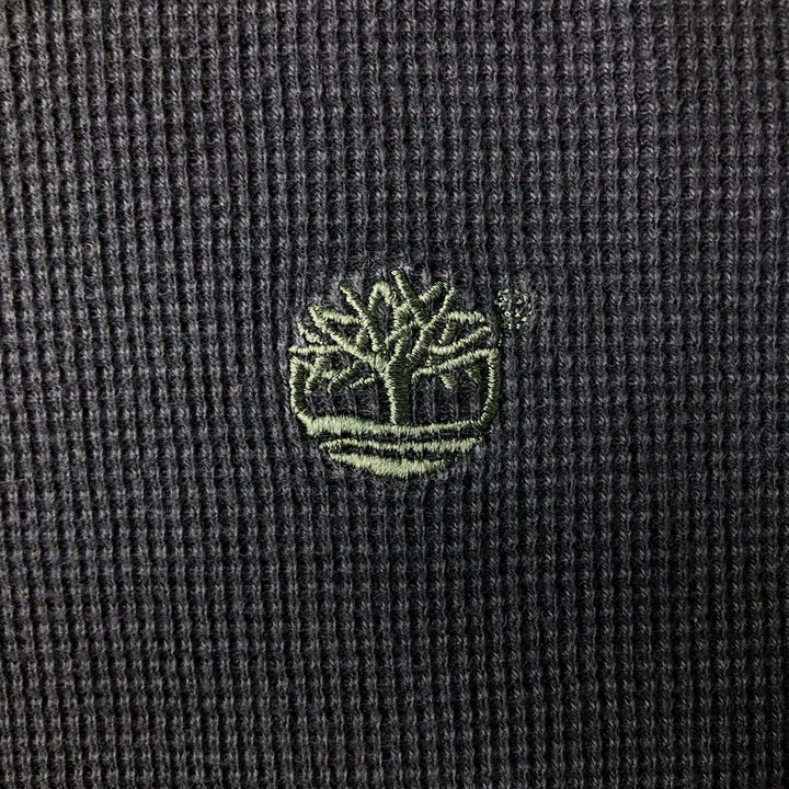 Timberland Thermal Long T-Shirt, Men's Size Medium cotton black type Vintage Second Hand