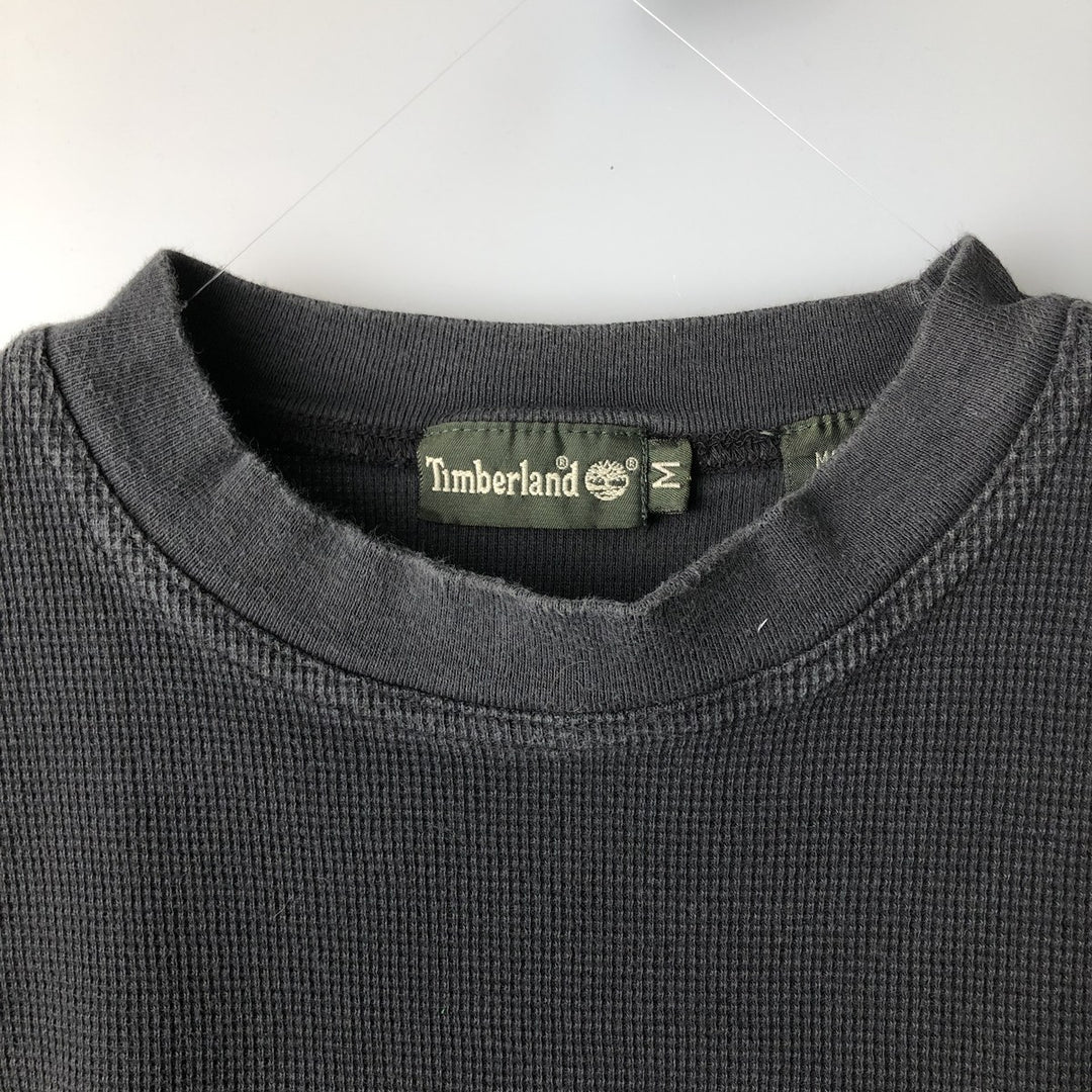 Timberland Thermal Long T-Shirt, Men's Size Medium cotton black type Vintage Second Hand