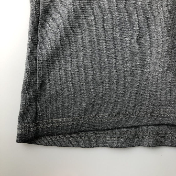 Levi's Regular Fit Henley Neck Thermal Long T-Shirt, Waffle, Men's Size L cotton gray type Vintage Second Hand