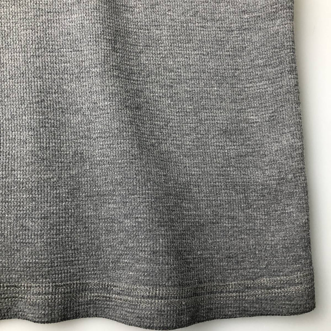 Levi's Regular Fit Henley Neck Thermal Long T-Shirt, Waffle, Men's Size L cotton gray type Vintage Second Hand