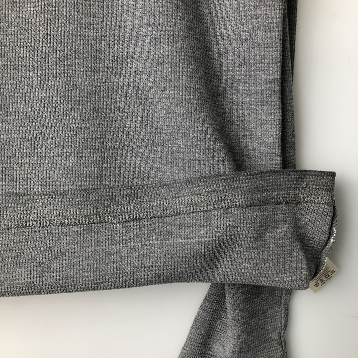 Levi's Regular Fit Henley Neck Thermal Long T-Shirt, Waffle, Men's Size L cotton gray type Vintage Second Hand