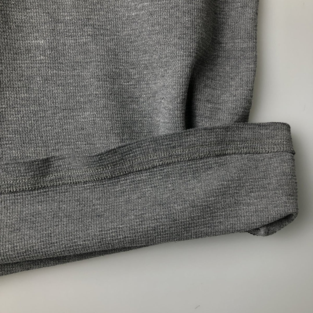 Levi's Regular Fit Henley Neck Thermal Long T-Shirt, Waffle, Men's Size L cotton gray type Vintage Second Hand