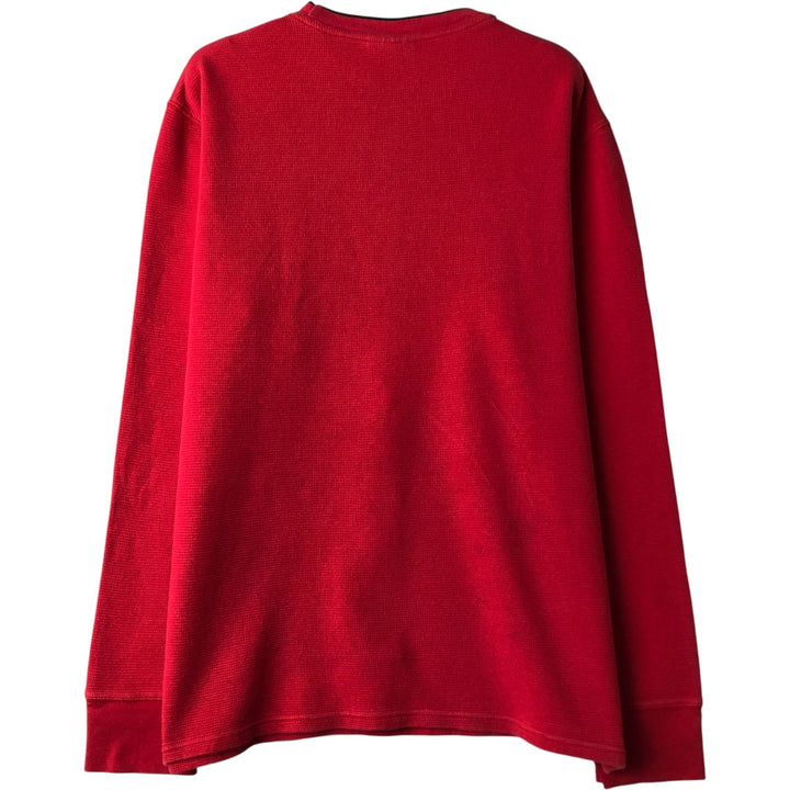 Ralph Lauren POLO RALPH LAUREN SLEEPWEAR Thermal Long T-Shirt, Men's Size Medium cotton red type Vintage Second Hand