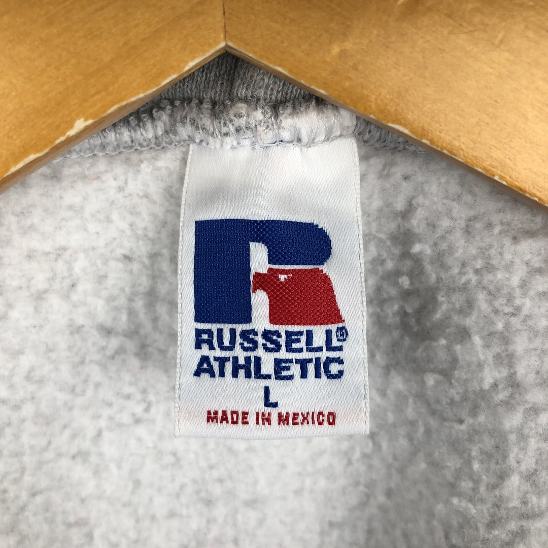 Vintage 90'S Russell Athletic full-zip sweatshirt, size L, men's cotton gray type Vintage Second Hand