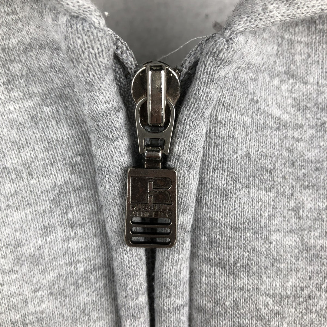 Vintage 90'S Russell Athletic full-zip sweatshirt, size L, men's cotton gray type Vintage Second Hand