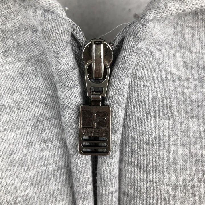 Vintage 90'S Russell Athletic full-zip sweatshirt, size L, men's cotton gray type Vintage Second Hand