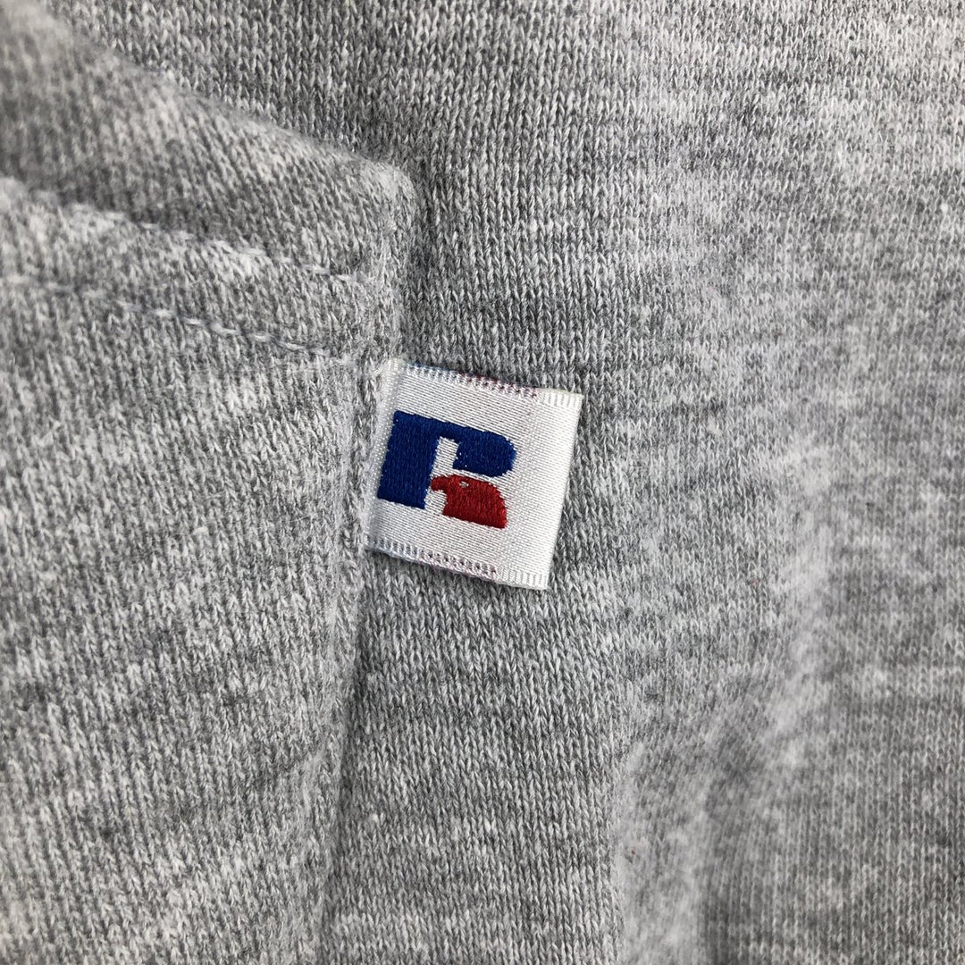 Vintage 90'S Russell Athletic full-zip sweatshirt, size L, men's cotton gray type Vintage Second Hand