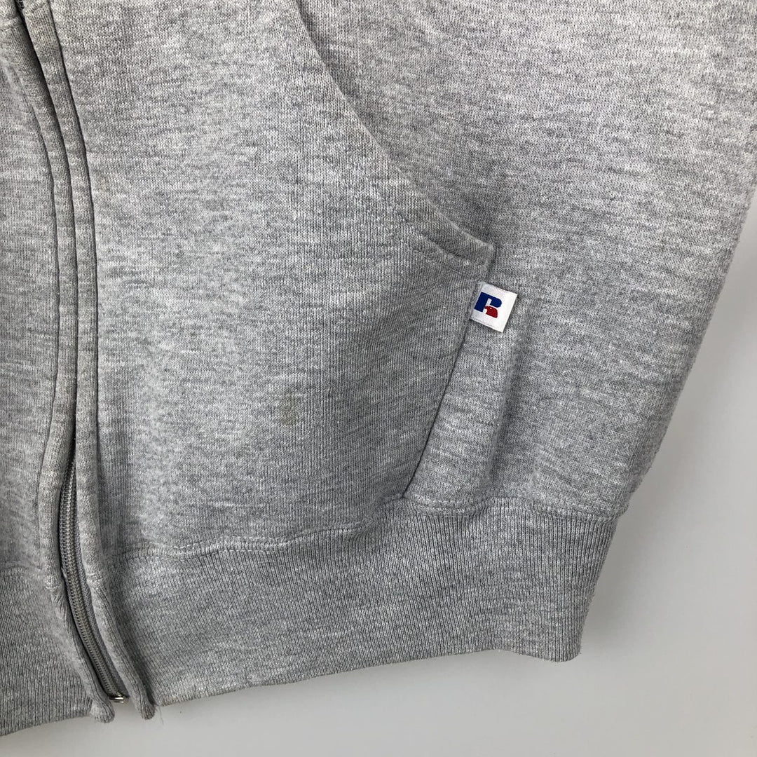 Vintage 90'S Russell Athletic full-zip sweatshirt, size L, men's cotton gray type Vintage Second Hand