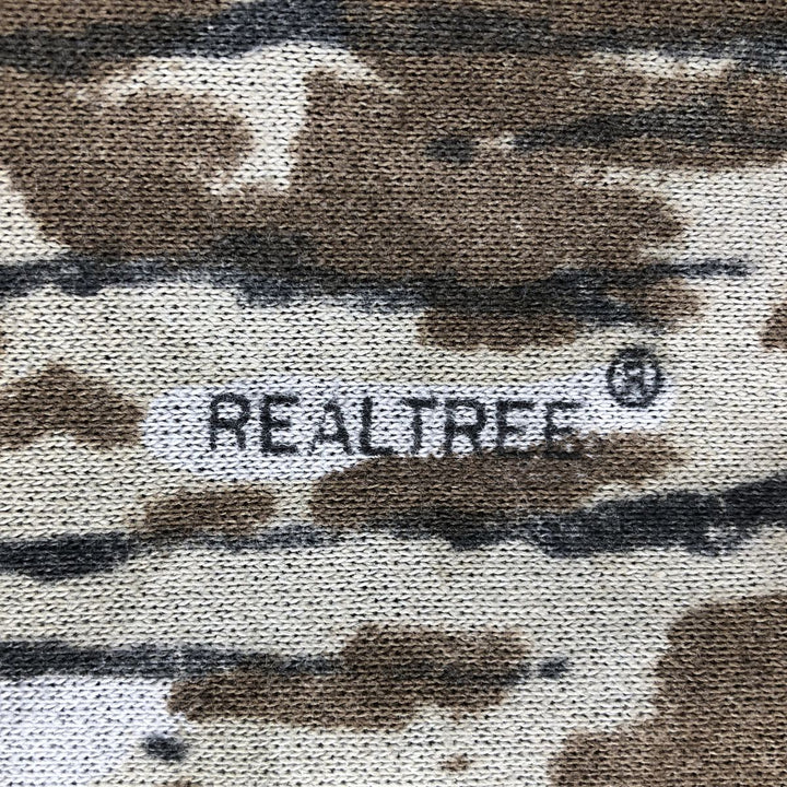 Vintage 90'S RED HEAD Camouflage Pattern Realtree Camo Full-Zip Hoodie, Made in USA, Men's XXL cotton Khaki type Vintage Second Hand