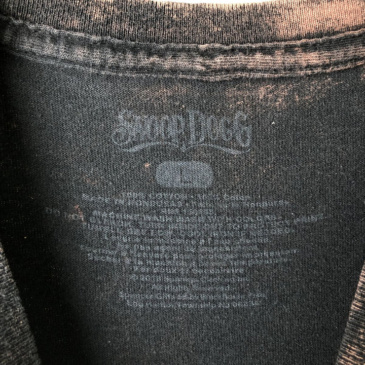 SNOOP DOGG Snoop Dogg Rap T-shirt Rap T Men's L size cotton black type Vintage Second Hand